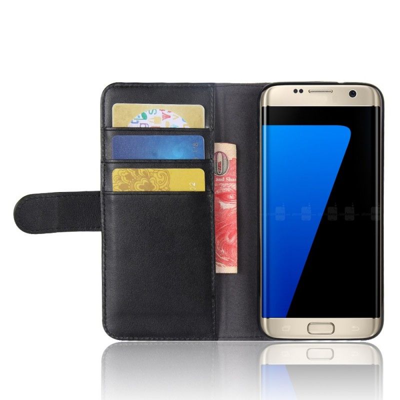 Housse Samsung Galaxy S7 Edge Cuir Fendu