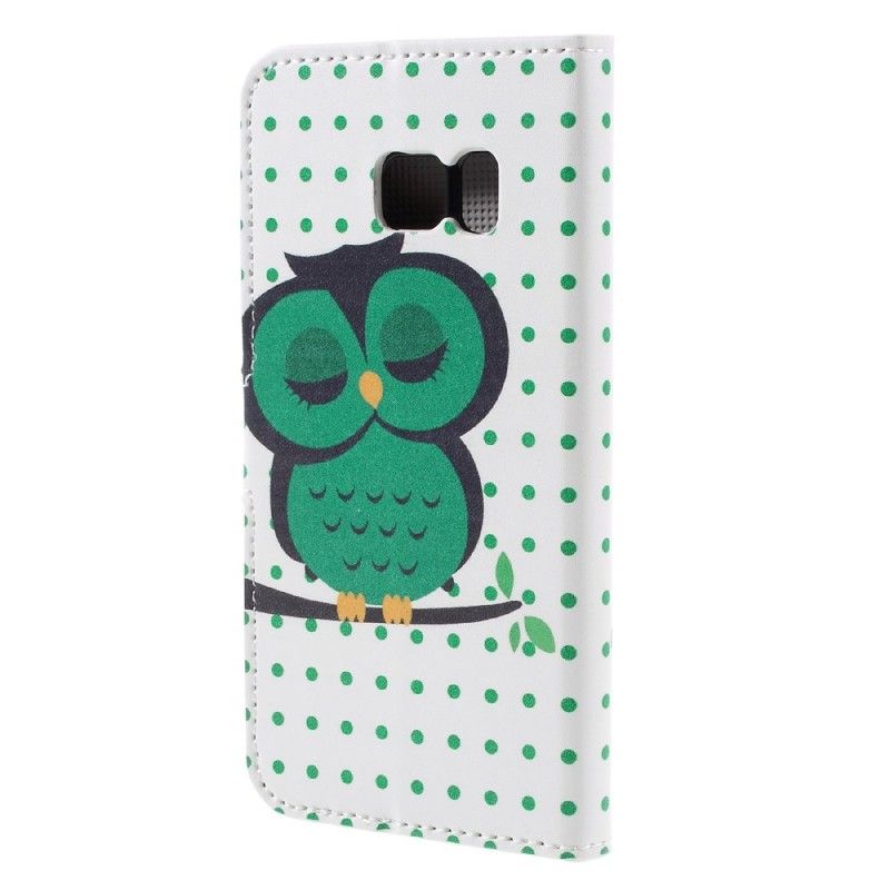 Étui Housse Samsung Galaxy S7 Hibou Endormi