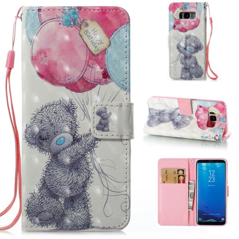 Housse Samsung Galaxy S8 Bear Happy Birthday