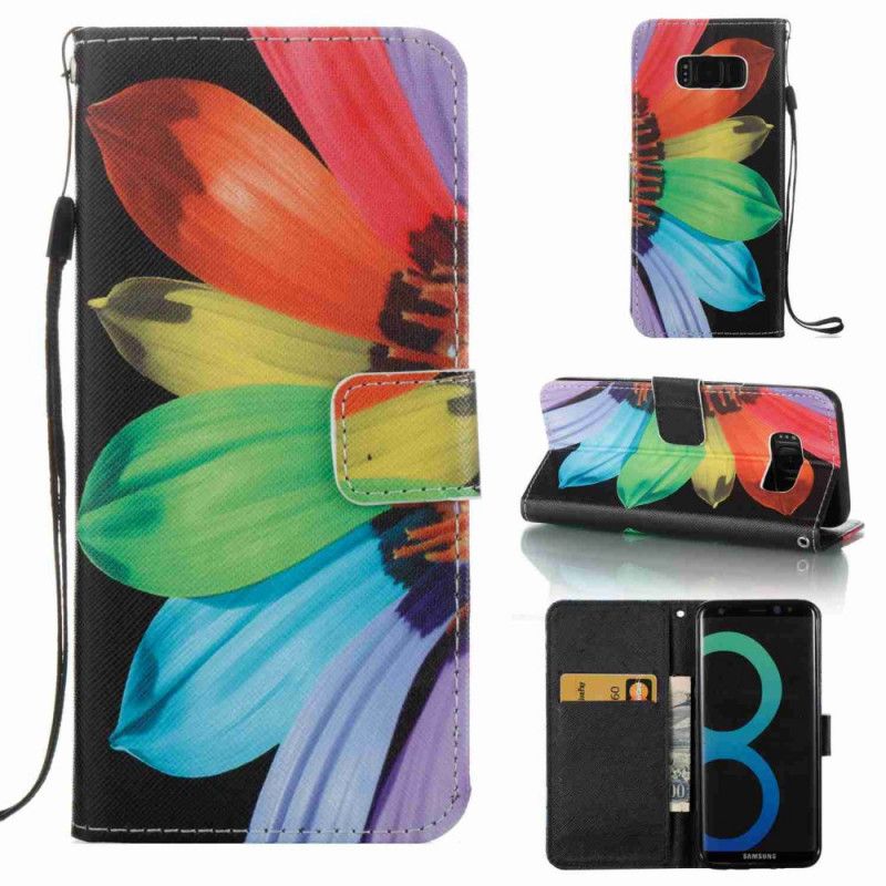 Housse Samsung Galaxy S8 Fleur Aquarelle Intense