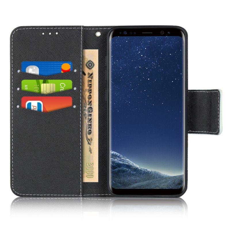 Housse Samsung Galaxy S8 Fleurettes À Lanière