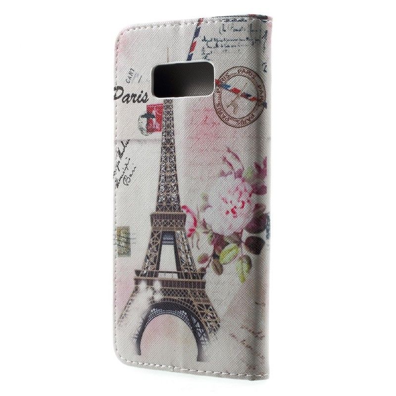 Housse Samsung Galaxy S8 Plus Tour Eiffel Rétro