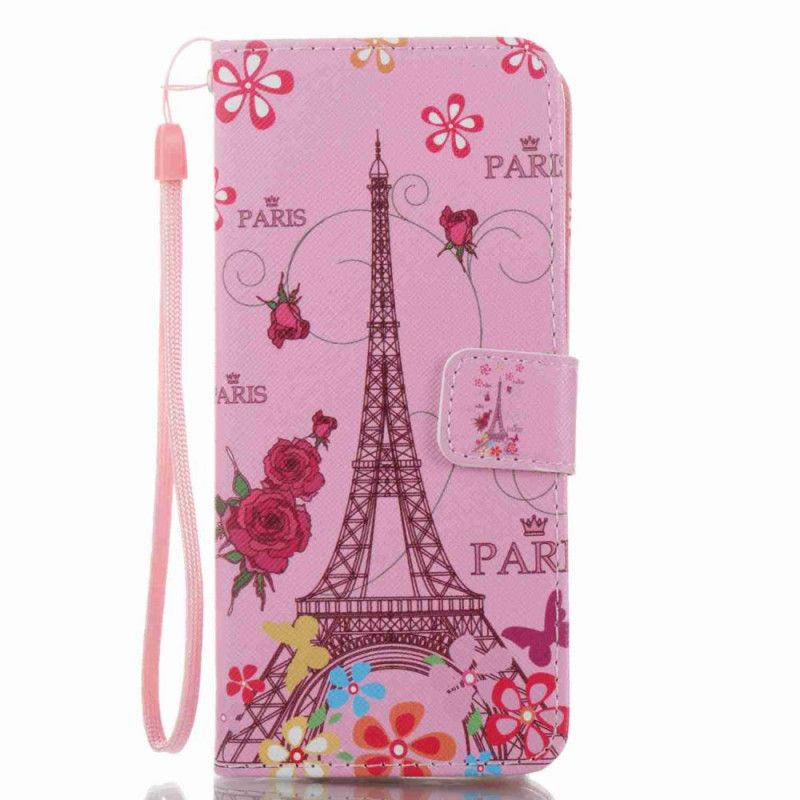 Housse Samsung Galaxy S8 Tour Eiffel Rose