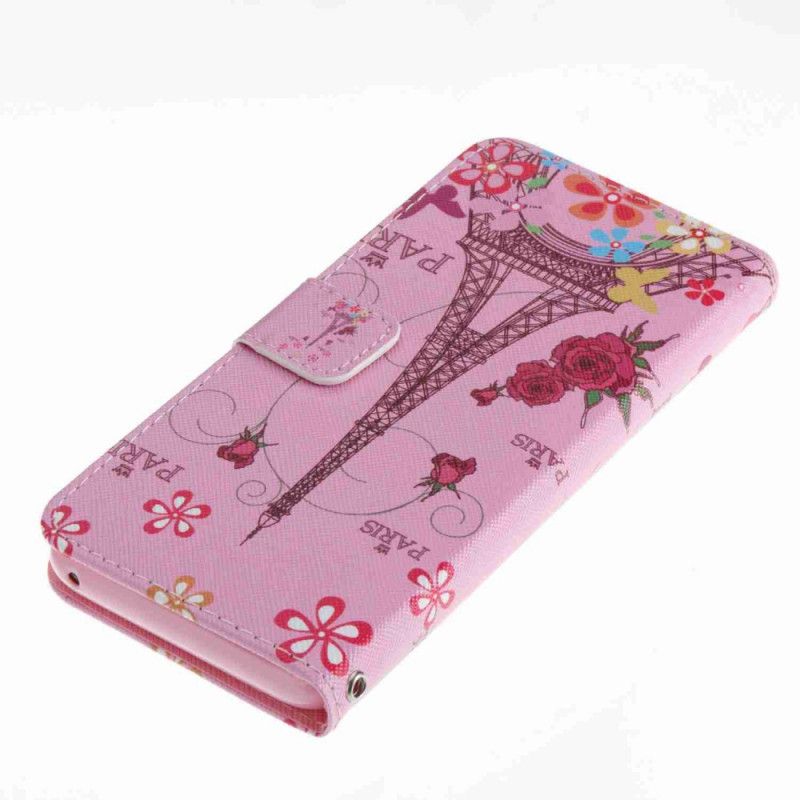 Housse Samsung Galaxy S8 Tour Eiffel Rose