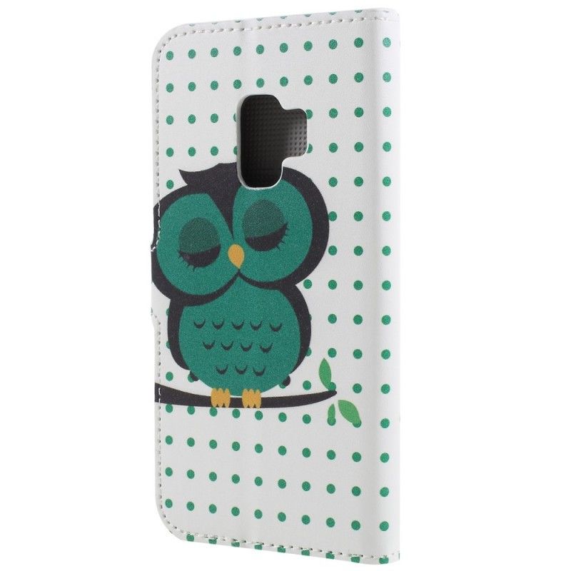 Housse Samsung Galaxy S9 Hibou Endormi