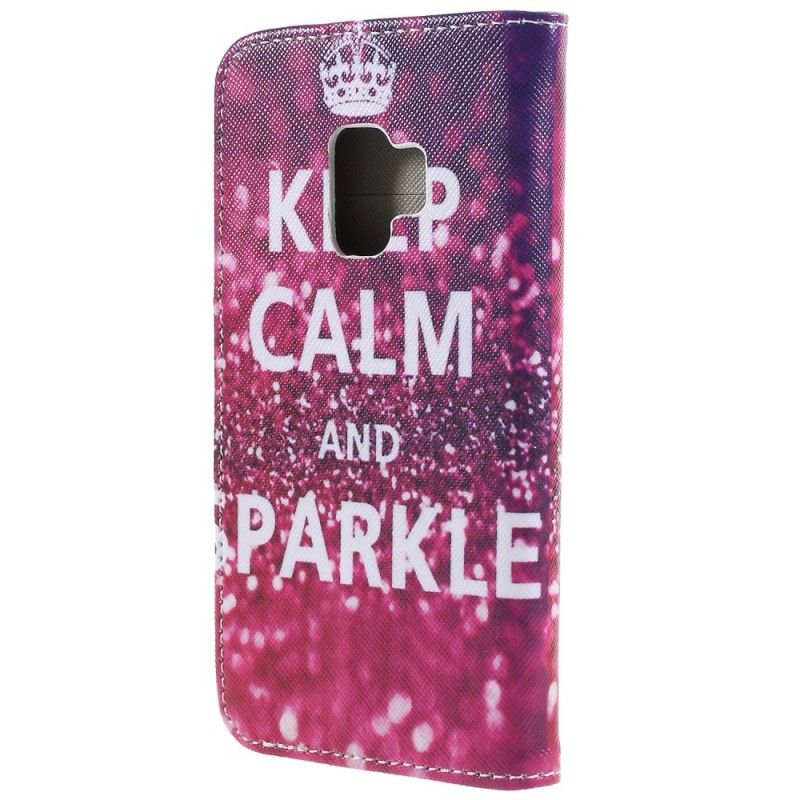 Housse Samsung Galaxy S9 Keep Calm And Sparkle