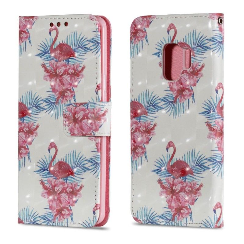 Housse Samsung Galaxy S9 Multiples Flamants Roses