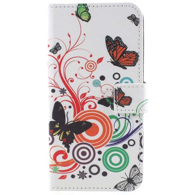 Housse Samsung Galaxy S9 Papillons Et Fleurs
