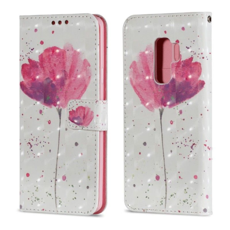 Housse Samsung Galaxy S9 Plus Coquelicot Aquarelle