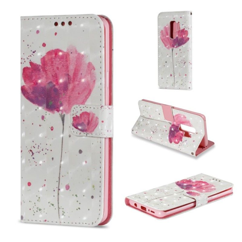 Housse Samsung Galaxy S9 Plus Coquelicot Aquarelle