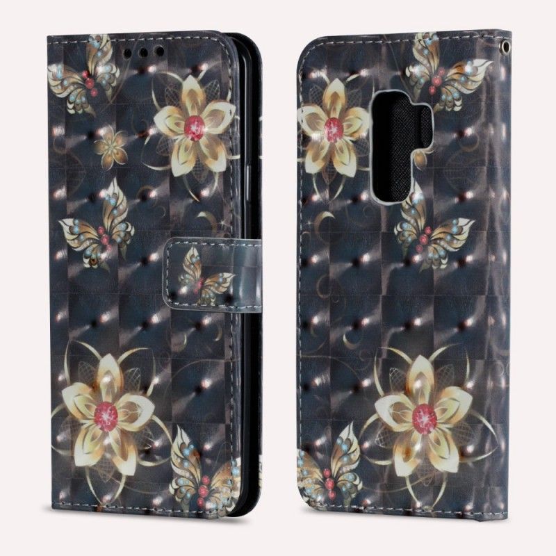 Housse Samsung Galaxy S9 Plus Fleurs Colorées Rétro