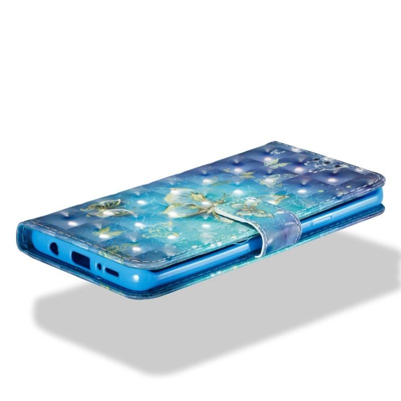 Housse Samsung Galaxy S9 Plus Papillons Dorés 3d