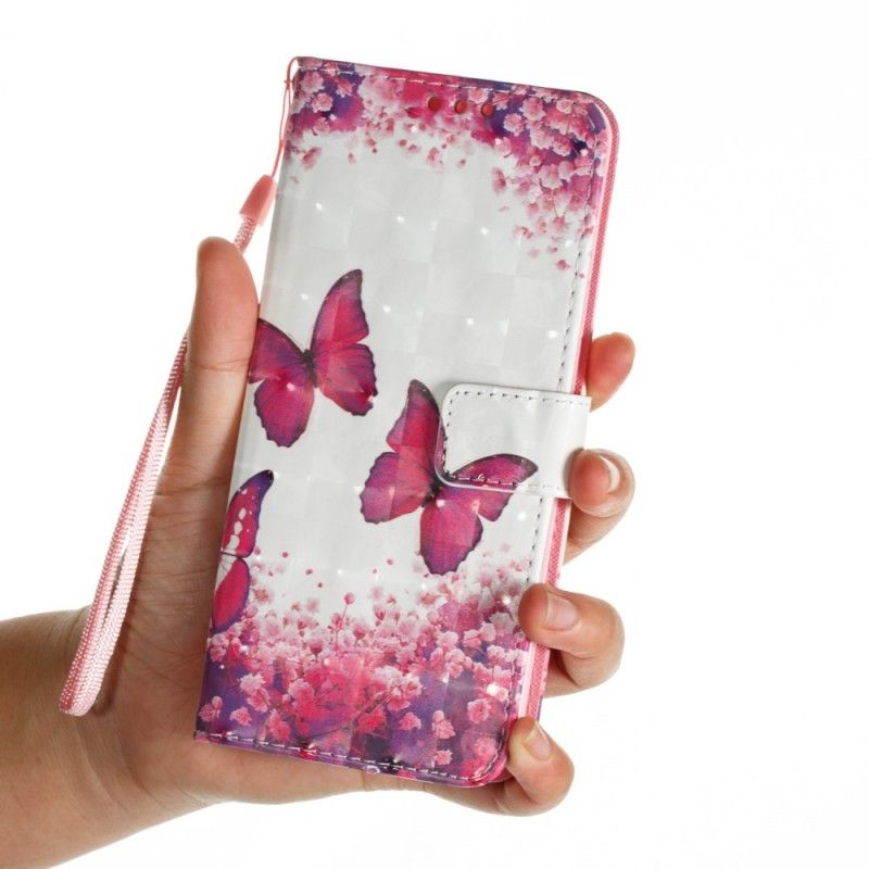 Housse Samsung Galaxy S9 Plus Papillons Rouges 3d