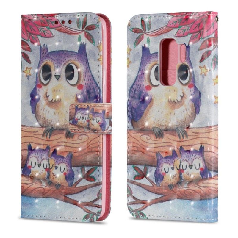 Housse Samsung Galaxy S9 Plus Peinture Famille De Hiboux