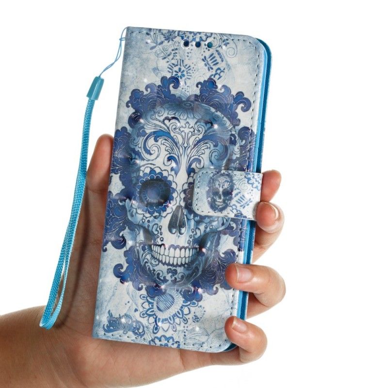Housse Samsung Galaxy S9 Plus Tête De Mort Bleue