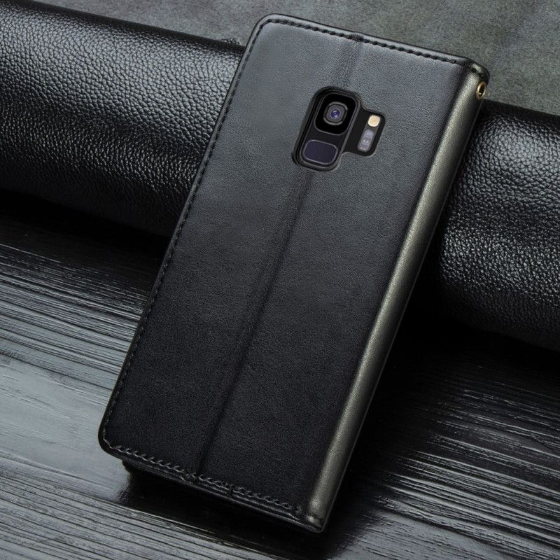 Housse Samsung Galaxy S9 Simili Cuir Et Fermoir Vintage