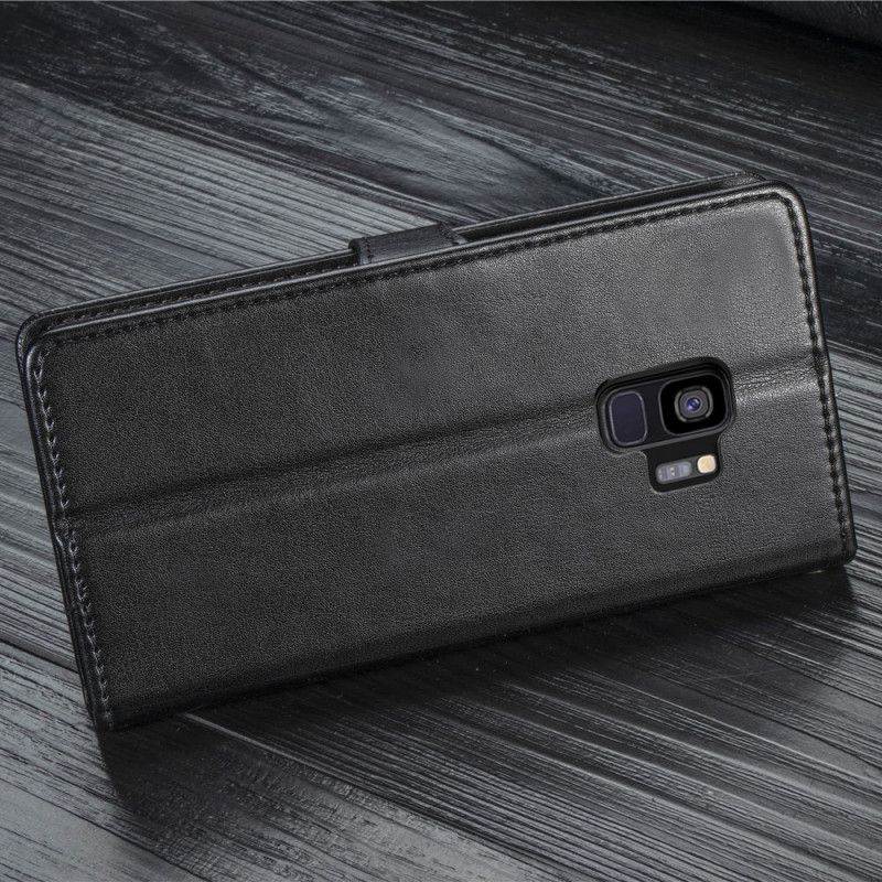 Housse Samsung Galaxy S9 Simili Cuir Et Fermoir Vintage