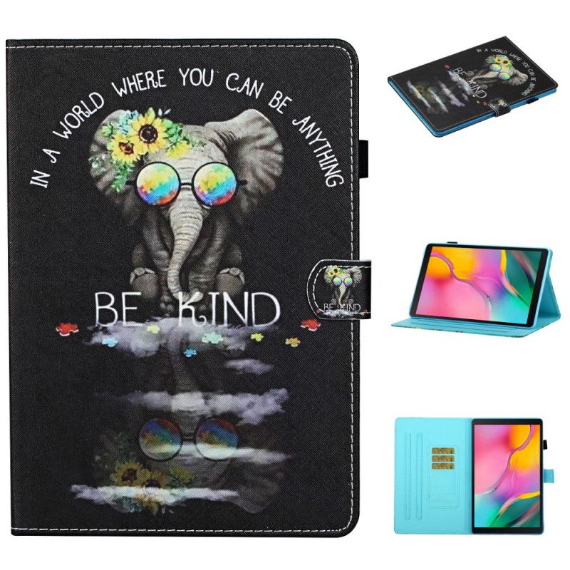 Housse Samsung Galaxy Tab A 10.1 (2019) Éléphant Be Kind