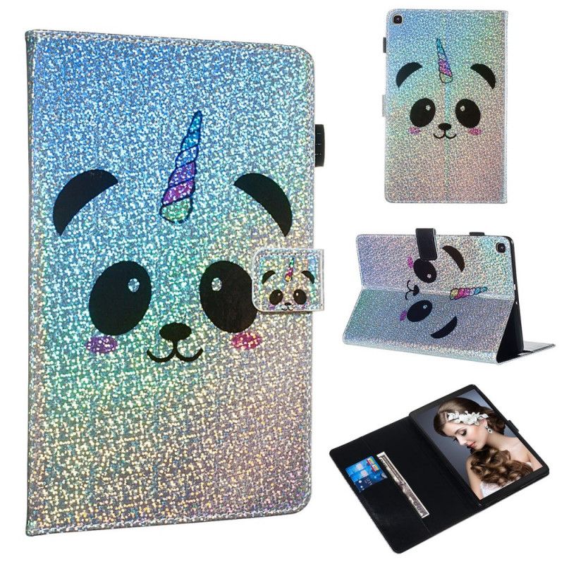 Housse Samsung Galaxy Tab A 10.1 (2019) Panda Paillettes