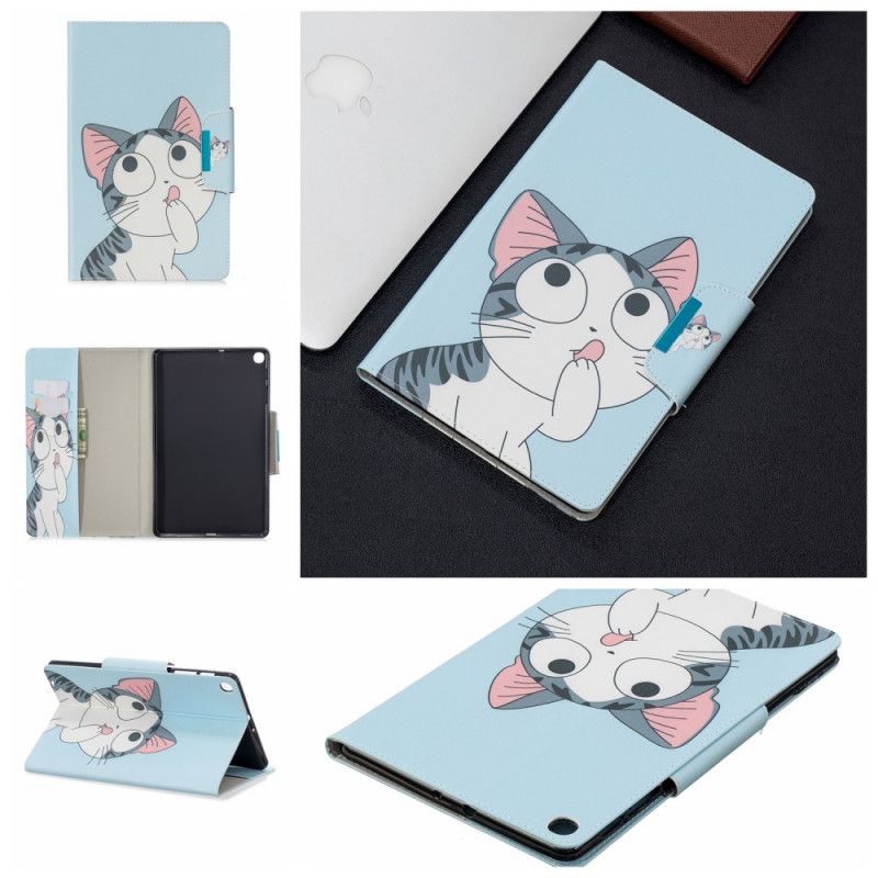 Étui Housse Samsung Galaxy Tab A 101.1 (2019) Chat Femoir Design