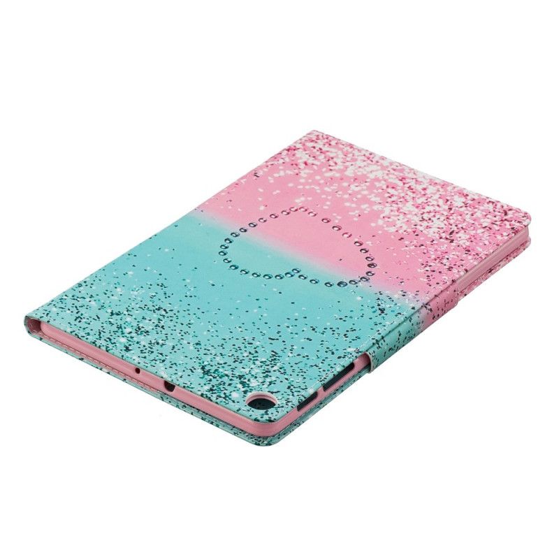 Housse Samsung Galaxy Tab A 101.1 (2019) Coeur Paillette Femoir Design
