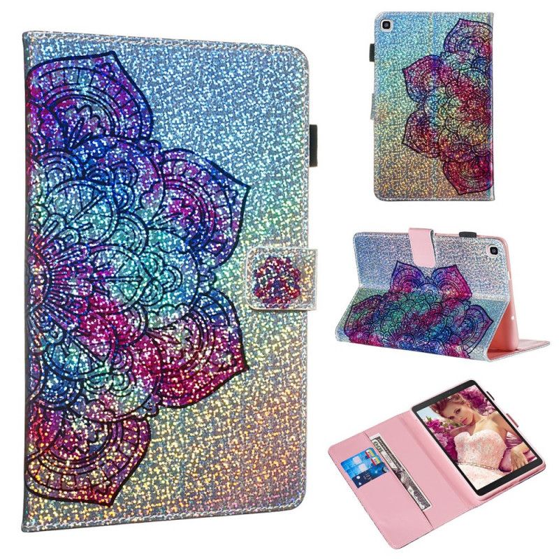 Étui Housse Samsung Galaxy Tab A 8" (2019) Mandala Paillettes