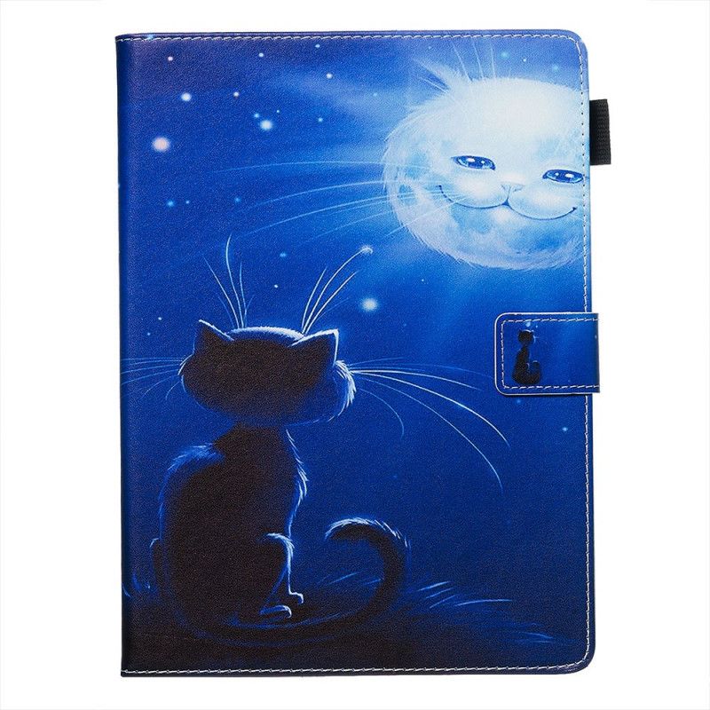 Housse Samsung Galaxy Tab A 8.0 (2019) Chat Et Lune
