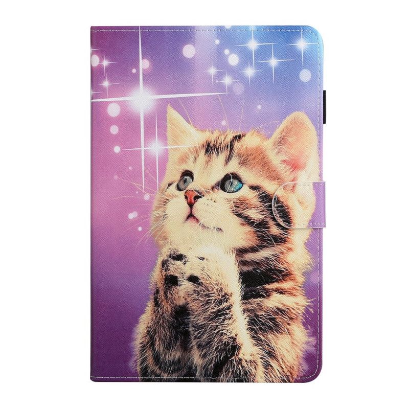 Housse Samsung Galaxy Tab A 8.0 (2019) Chaton Attentif