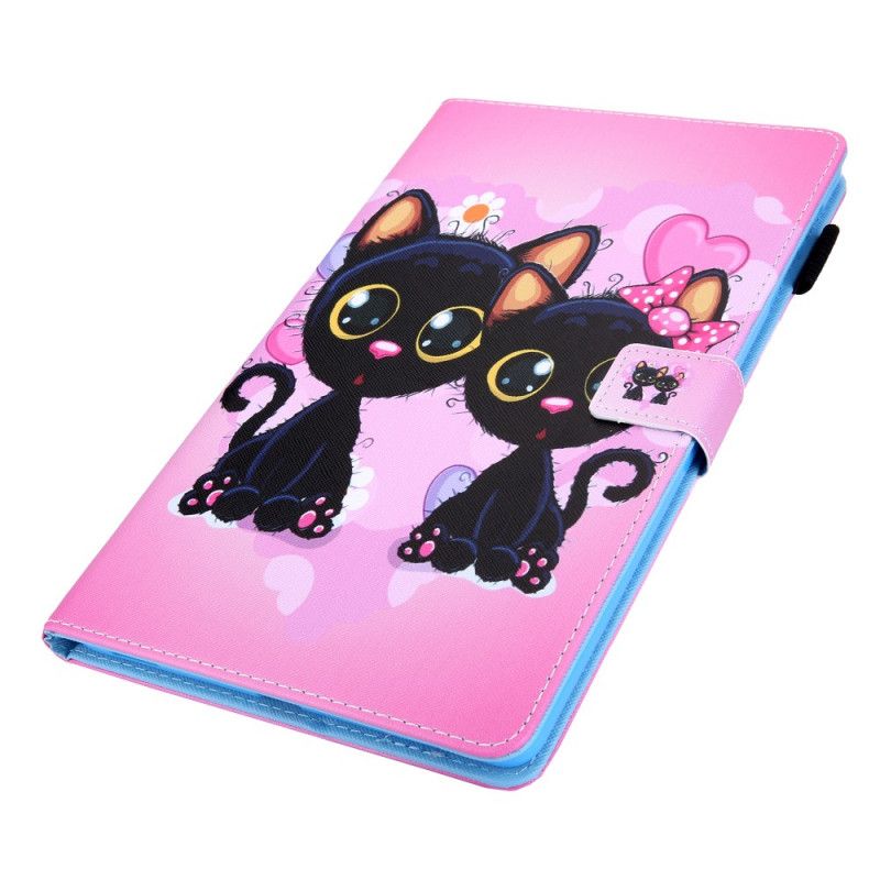 Étui Housse Samsung Galaxy Tab A 8.0 (2019) Couple De Chats