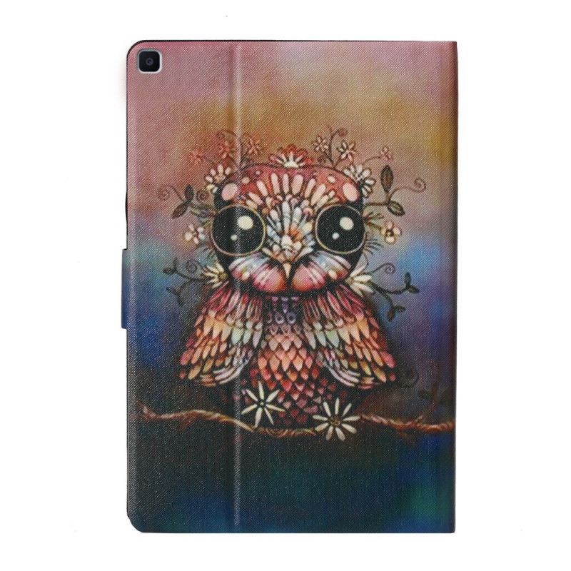 Étui Housse Samsung Galaxy Tab A 8.0 (2019) Hibou En Feuilles