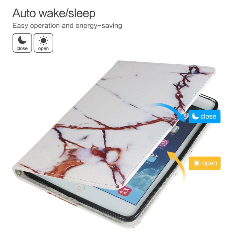 Housse Samsung Galaxy Tab A 8.0 (2019) Marbre Blanc