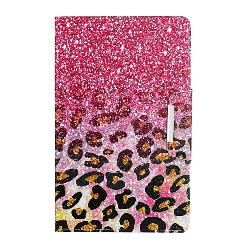 Housse Samsung Galaxy Tab A 8.0 (2019) Motif Guépard Brillant