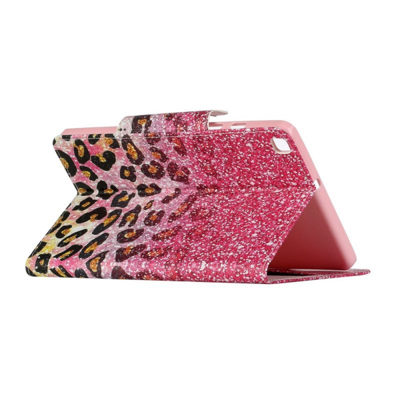 Housse Samsung Galaxy Tab A 8.0 (2019) Motif Guépard Brillant