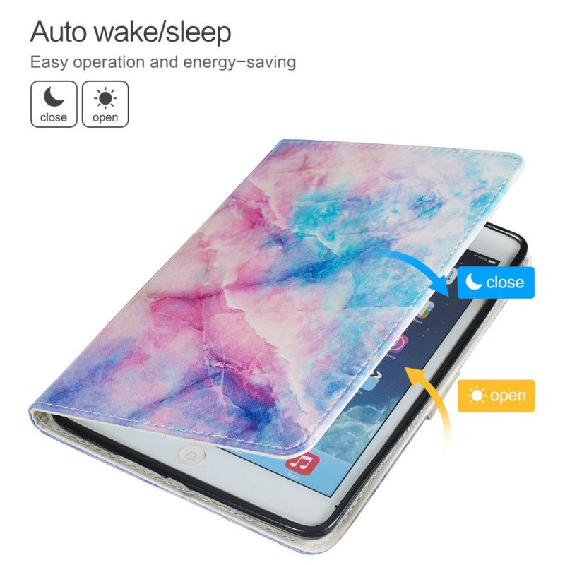 Housse Samsung Galaxy Tab A 8.0 (2019) Motif Marbré Coloré
