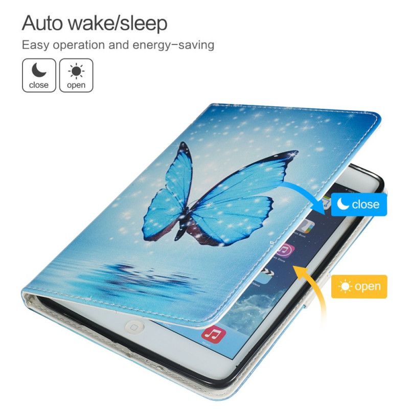 Housse Samsung Galaxy Tab A 8.0 (2019) Papillon Bleu