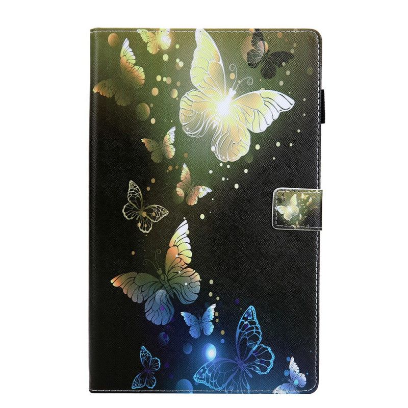 Housse Samsung Galaxy Tab A 8.0 (2019) Papillons Dorés