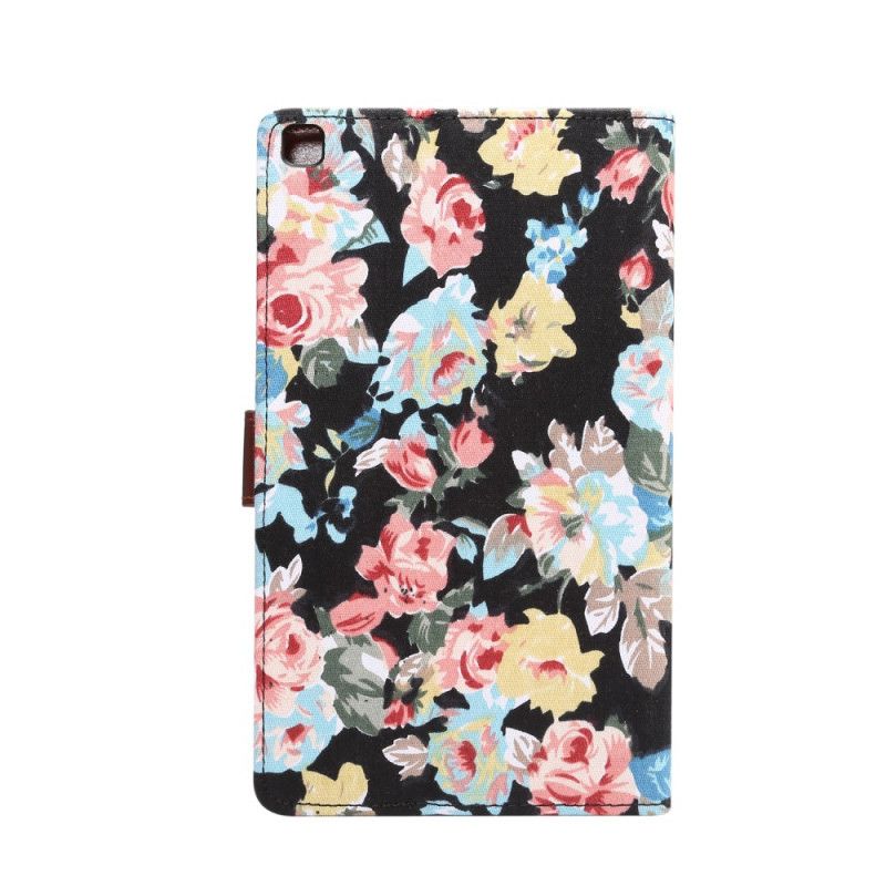 Housse Samsung Galaxy Tab A 8.0 (2019) Roses Texture Tissu