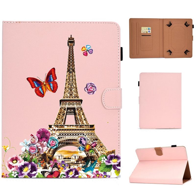 Étui Housse Samsung Galaxy Tab A 8.0 (2019) Tour Eiffel En Nature