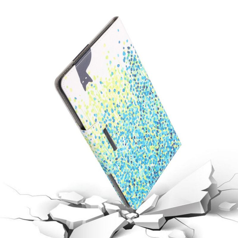 Housse Samsung Galaxy Tab A7 (2020) Chat Et Pétales