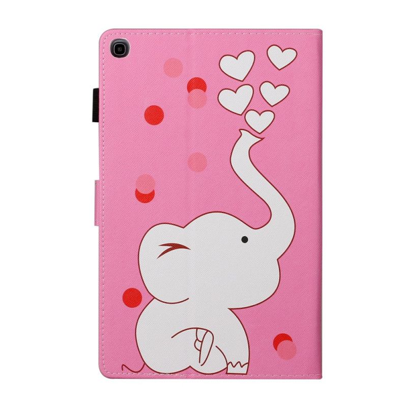 Housse Samsung Galaxy Tab A7 (2020) Éléphant Amoureux