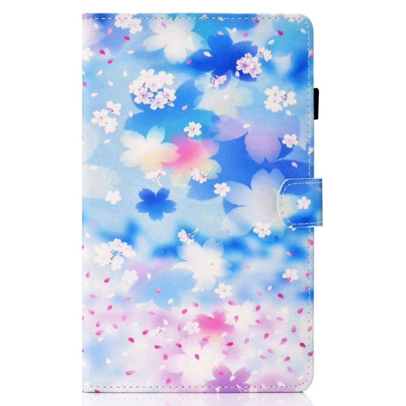 Housse Samsung Galaxy Tab A7 (2020) Fleurs Aquarelle