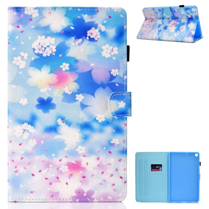 Housse Samsung Galaxy Tab A7 (2020) Fleurs Aquarelle