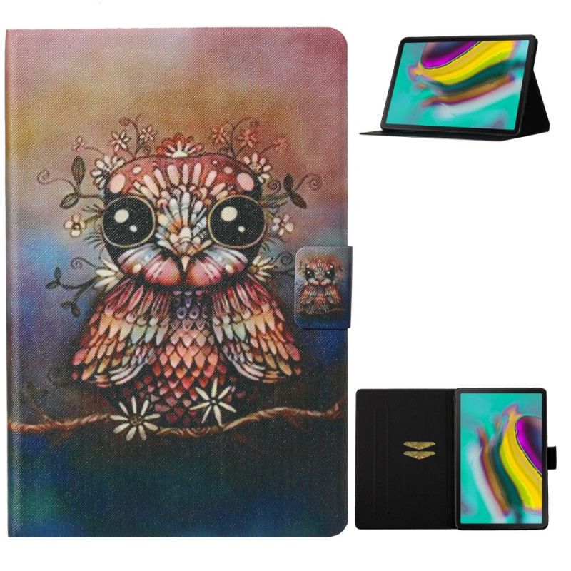 Étui Housse Samsung Galaxy Tab A7 (2020) Hibou Artistique