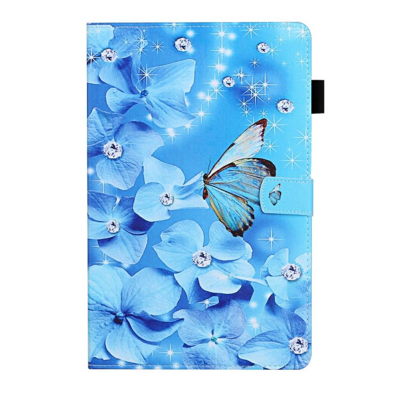 Étui Housse Samsung Galaxy Tab A7 (2020) Papillons Diamants