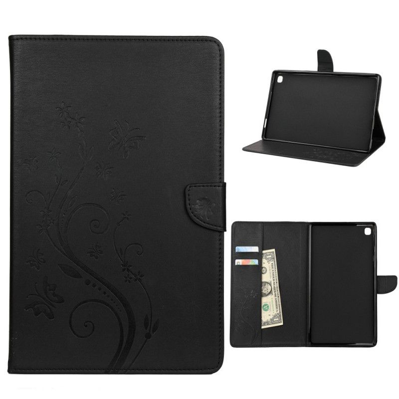 Housse Samsung Galaxy Tab A7 (2020) Papillons Floraux