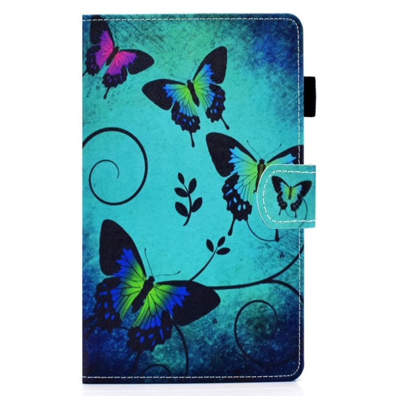 Étui Housse Samsung Galaxy Tab A7 (2020) Papillons Uniques