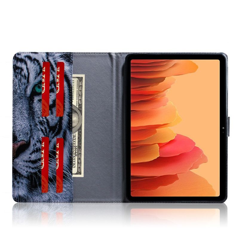 Étui Housse Samsung Galaxy Tab A7 (2020) Tête De Tigre