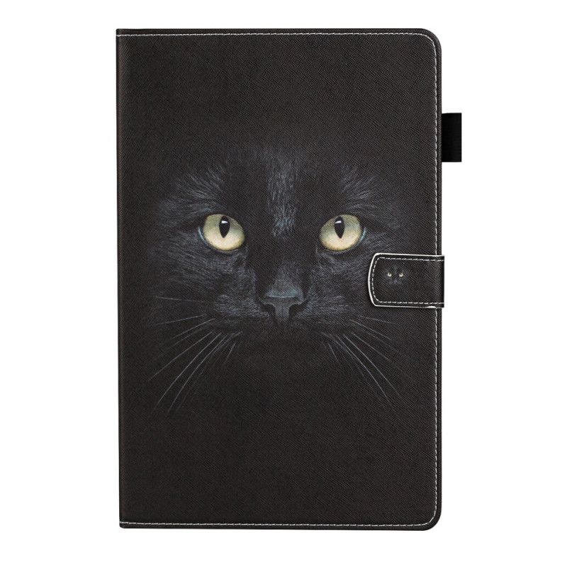 Étui Housse Samsung Galaxy Tab A7 (2020) Yeux De Chat Noir