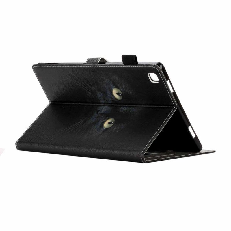 Étui Housse Samsung Galaxy Tab A7 (2020) Yeux De Chat Noir
