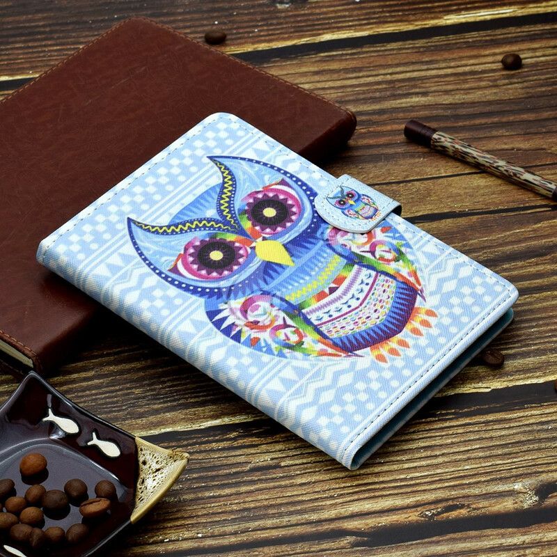 Housse Samsung Galaxy Tab A7 Lite Hibou Tribal